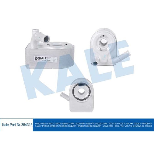 KALE OTO Radyatör 354315 Yağ Soğutucu Ford: Mondeo 1.6 Ecobost 07-15 Focus 1.6 Benz 07-15 Connect 1. 