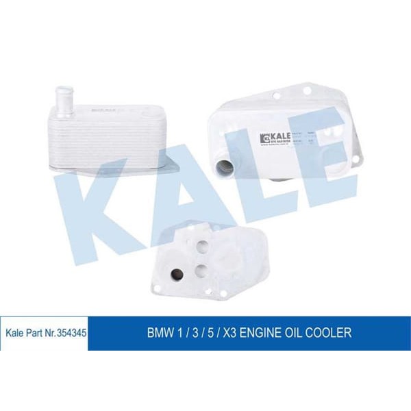 KALE OTO Radyatör 354345 Yağ Soğutucu Bmw : 3 - 5 - 7 / X3 - X5 - X6 