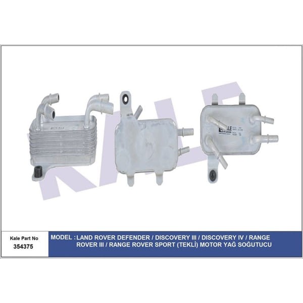 KALE OTO Radyatör 354375 Yağ Soğutucu Defender Discovery III Discovery IV Range Rover III Range Rove
