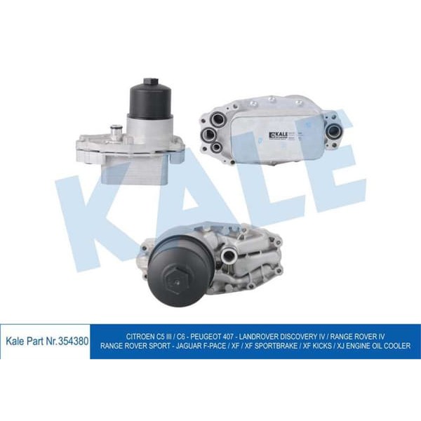 KALE OTO Radyatör 354380 Yağ Soğutucu (Modül) C5 III C6 407 Landrover Discovery IV Range Rover IV Ra