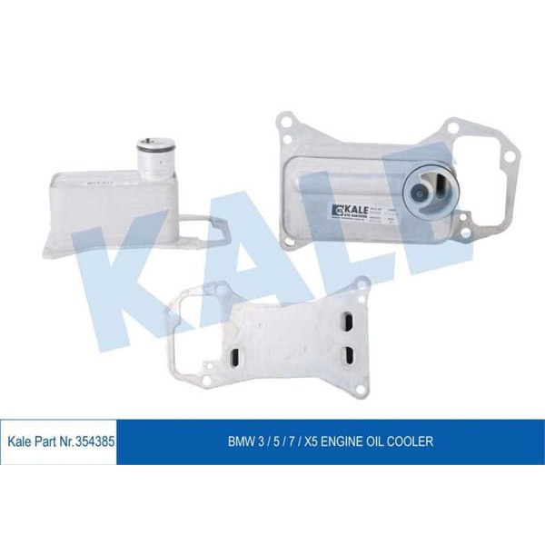 KALE OTO Radyatör 354385 Yağ Soğutucu Bmw 3-5-7-X5 (F01 F02 F03 F04 F07 F10 F11 E90 E91 E92 E93) 08- 