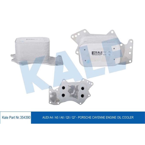 KALE OTO Radyatör 354390 Yağ Soğutucu A4 A5 A6 Q5 Q7 Cayenne 2.7 3.0 TDI 04-15 