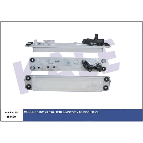 KALE OTO Radyatör 354420 Yağ Soğutucu Bmw X5-X6 (E70 E71 E72) 06-14 