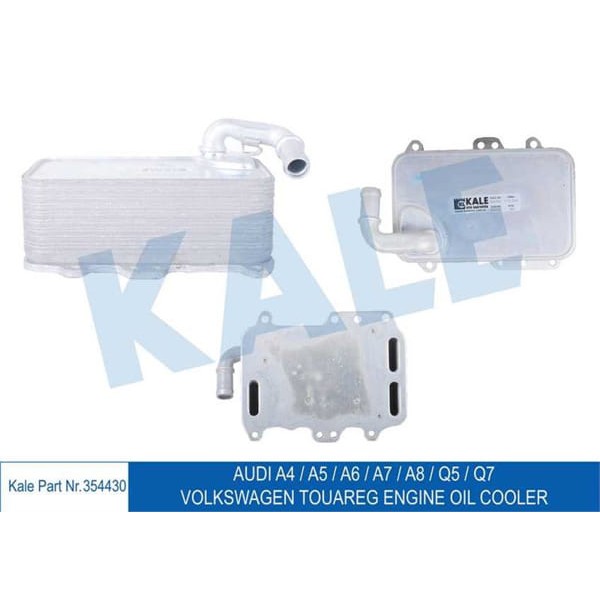 KALE OTO Radyatör 354430 Yağ Soğutucu A4 A5 A6 A7 A8 Q5 Q7 Touareg 3.0 V6 TDI 10-