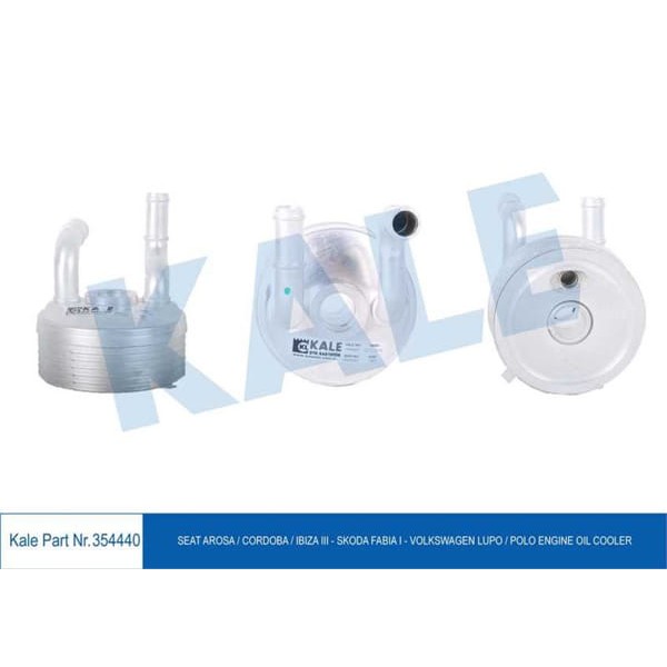 KALE OTO Radyatör 354440 Yağ Soğutucu Arosa Cordoba Ibiza III Fabia I Lupo Polo 1.2 1.4 1.9 TDI 98-0 