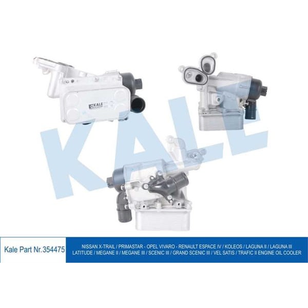 KALE OTO Radyatör 354475 Yağ Soğutucu (Modül) X-Traıl Prımastar Vivaro Espace IV Koleos Laguna II La 