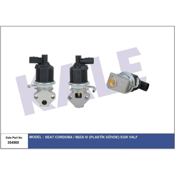 KALE OTO Radyatör 354565 EGR Valfi Cordoba Ibiza IV 1.4 16V 99-05 