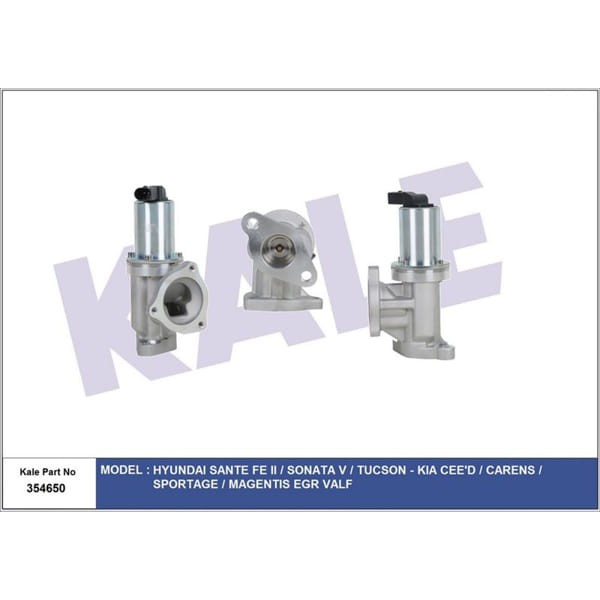 KALE OTO Radyatör 354650 EGR Valfi Sante Fe I30 Sonata V 2.0 2.2 CRDI 06-11 