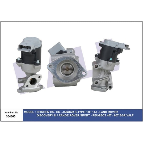 KALE OTO Radyatör 354665 EGR Valfi (Arka) C5 C6 Jaguar S-Type Xf Xj Land Rover Discovery III Range R
