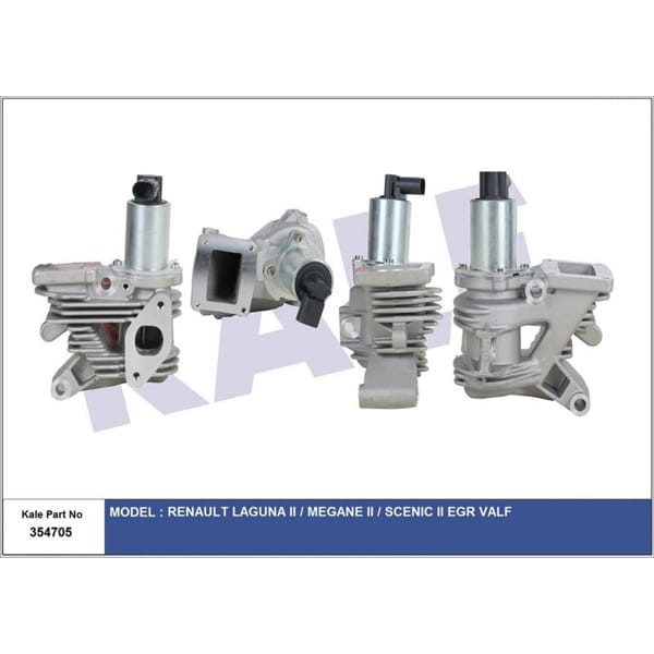 KALE OTO Radyatör 354705 EGR Valfi Laguna II Megane II Scenic II 1.9 D 1.9 DCI 01-09