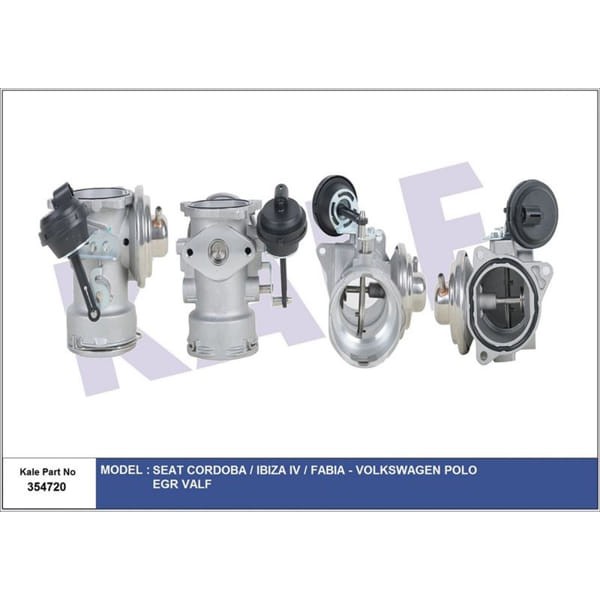 KALE OTO Radyatör 354720 EGR Valfi Cordoba Ibiza IV Fabia Polo 1.9 TDI 02-09 