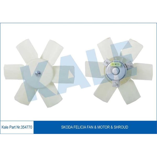 KALE OTO Radyatör 354770 Fan Motoru (Davlumbazlı) Felıcıa 1.3 1.6 Lxı Glx 94-01 