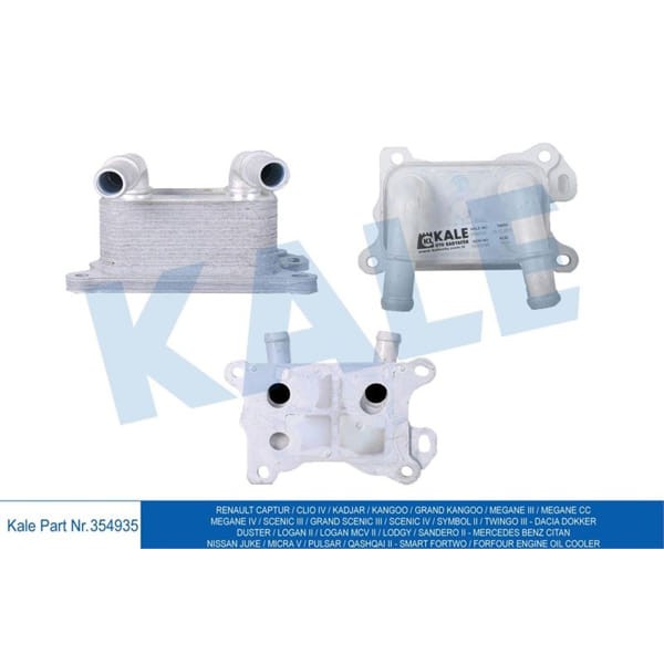 KALE OTO Radyatör 354935 Yağ Soğutucu CLIO IV Captur Kadjar Kangoo Megane III Megane IV Scenic III I