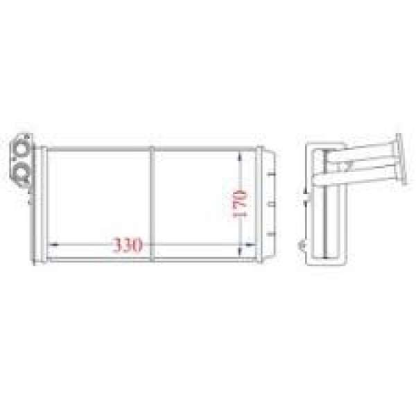 KALE OTO Radyatör 355280 Kalorifer Mekanik MercedesSprinter-Volkswagen Lt 28-35 II-28-46 II Kalorife