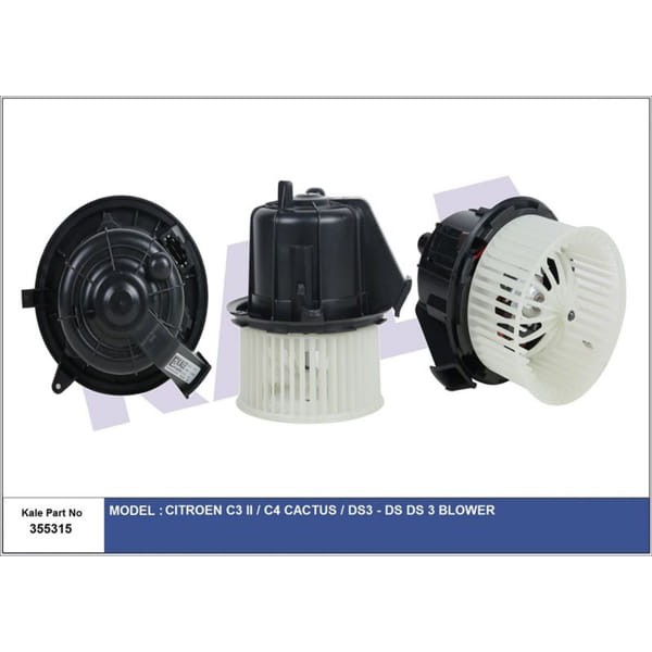 KALE OTO Radyatör 355315 Kalorifer Motoru Citroen C3 II-C4 Cactus-Ds3-Ds Ds 3 Blower 