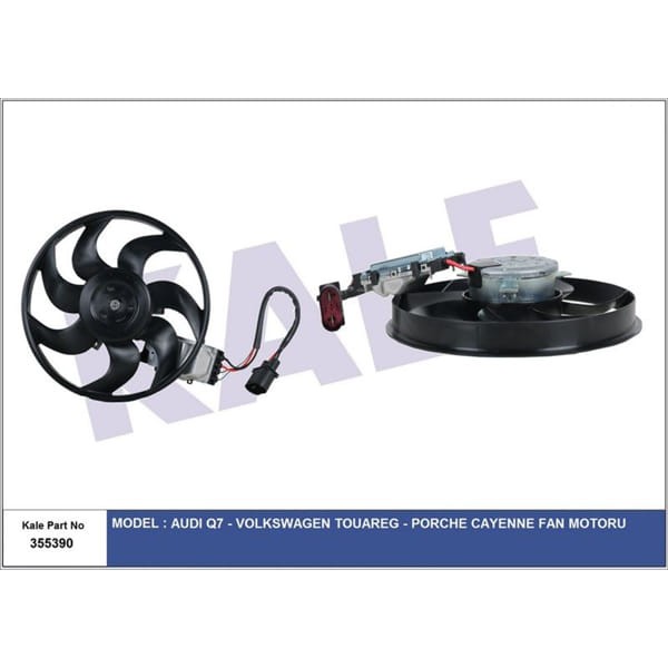 KALE OTO Radyatör 355390 Fan MotorAudi Q7-Volkswagen Touareg-Porche Cayenne Fan Motor
