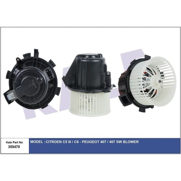 KALE OTO Radyatör 355470 Kalorifer Motoru Citroen C5 III-C6-Peugeot 407-407 Sw Blower