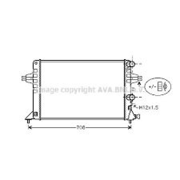 KALE OTO Radyatör 355570 Radyatör Brazıng Opel Astra G-Vauxhall Astra Mk IV Radyatör 