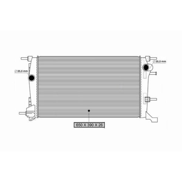KALE Radyatör 355840 Su Radyatörü (Renault: Fluence Megane III Scenic III 2.0 1.9 DCI 09-) Manuel Vi 
