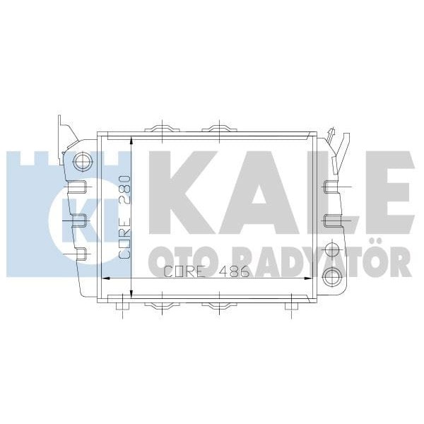 KALE OTO Radyatör 5000122PF Su Radyatörü Skoda 120 L 2 Sıra Pe Bakır 