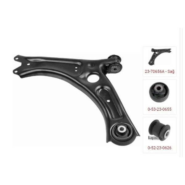 KAPIMSAN 23-70655A Alt Salıncak Komple Sol Caddy IV 11- Skoda Yeti 09-