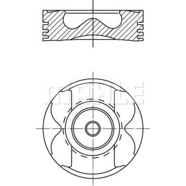 MAHLE 222601 Piston Segman 0.50 Master Movano 2.5 DCI G9U 04- 89.50 
