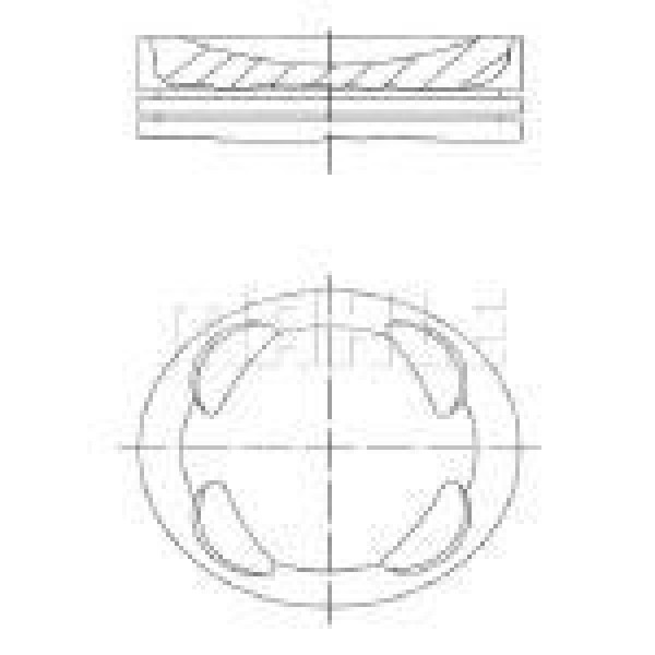 MAHLE 039PI00125000 Piston Segman Std 207 208 2008 206 - T3E Ds3 C3 III Fiesta 1.4HDI 8V Dv4C Euro5 