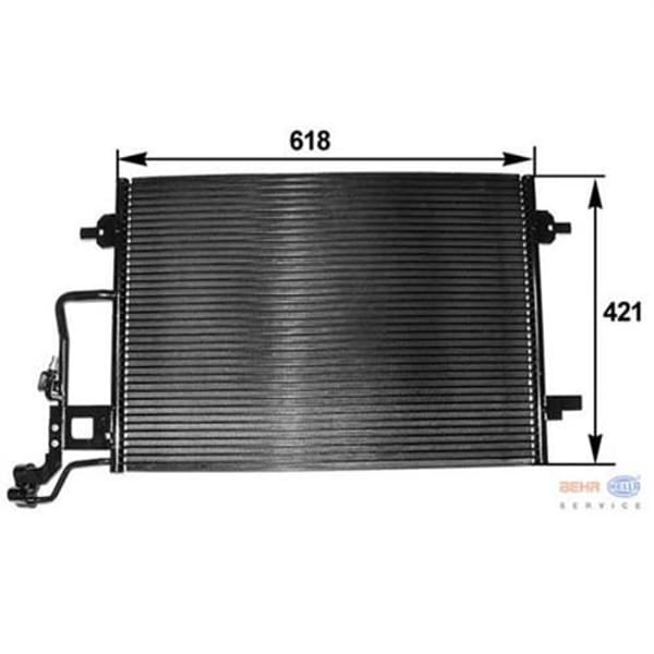 KNECHT AC300000P Klima Radyatörü (Kondenser) 01-06 Passat-Superb 