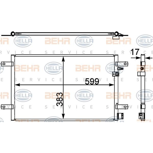 KNECHT AC803000S Klima Radyatörü (Kondenser) 04-12 Aı.A6 2.0TDI-2.4-3.0TFSI-3.2FSI 