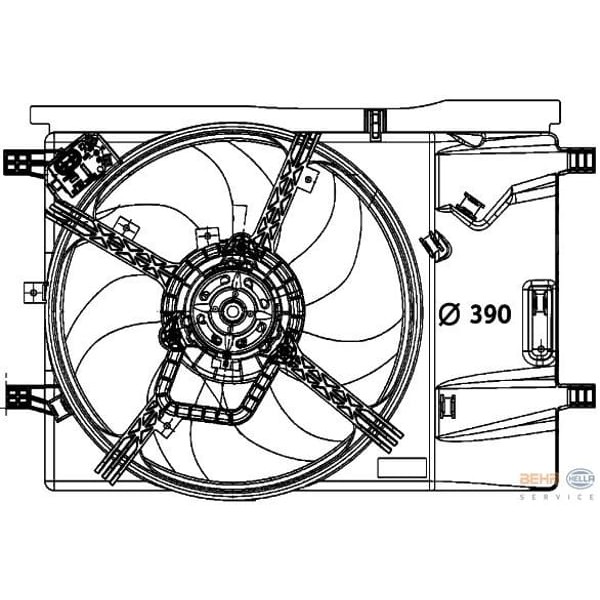 KNECHT ACF37000P Fan Motoru (140×820) Punto / Opel Corsa (Eno:8Ew376729651)