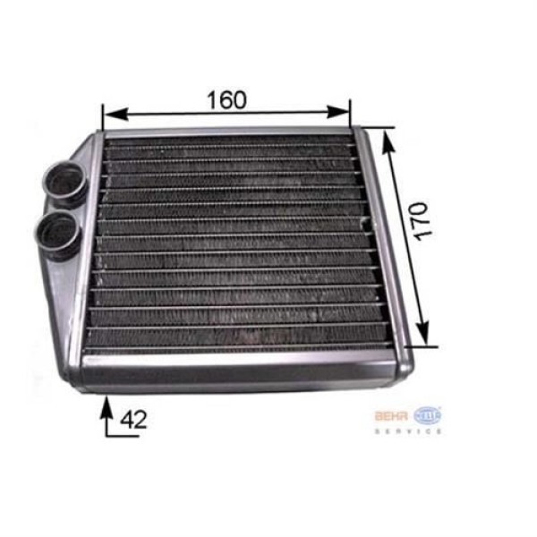 MAHLE-KNECHT AH6000S Kalorifer Radyatörü Corsa.C-Combo