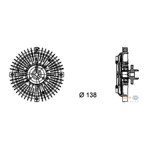 KNECHT CFC62000P Fan Termiği 138Mm A4 Passat 1.6 1.8T 1.9 TDI 2.0 97-05 Ahl Adr Aeb Ahuafn Avg (Eno: