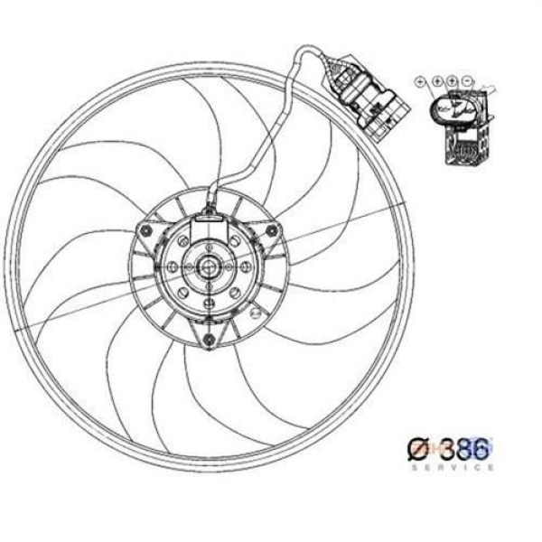 KNECHT CFF161000P Su Fan Motoru 05- Corsa.C 1.3D *Z13Dt*