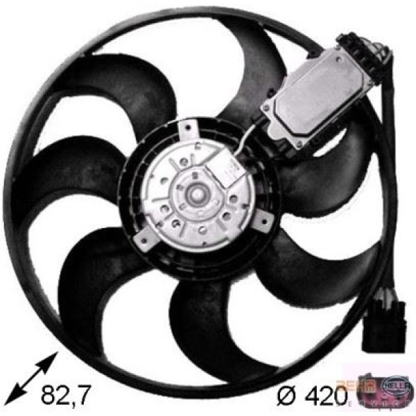 KNECHT CFF261000S Fan Motoru 420Mm (Davlumbazsız) Q7 Touareg 3.0 TDI V6 3.2 TDI V6 3.6 Fsı V6 04- (E 