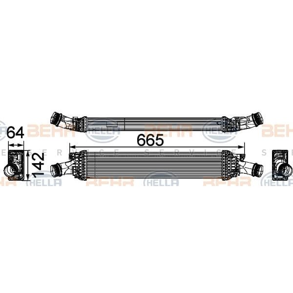 MAHLE-KNECHT CI170000P Turbo Radyatörü (Intercooler) 08- Aı.A4-A5-Q5 1.8TFSI-2.0TFSI-TDI 