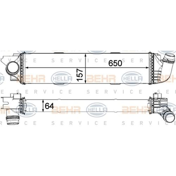 KNECHT CI31000P Turbo Radyatörü (Intercooler) 14- Trafic III 1.6TDCI 