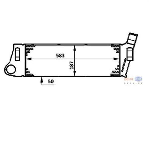 KNECHT CI39000P Turbo Radyatörü (Intercooler) 03- Megane II-Scenic II 1.5Dci-1.9Dci 