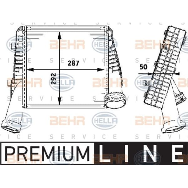 KNECHT CI78000P Turbo Radyatörü (Intercooler) Sağ 03- Touareg-Q7-Cayenne 4.2TDI-5.0TDI 