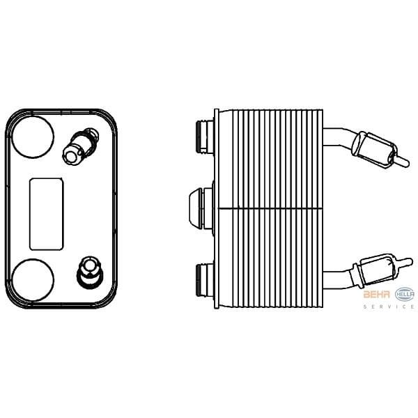 KNECHT CLC166000P Şanzıman Yağ Soğutucu (157×139×77) E53 M54 B30 (306S3) (Eno:8Mo376778191)