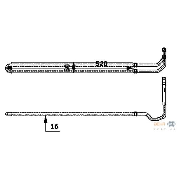MAHLE CLC53000P Yağ Soğutucu 520 D 09- E60/61, 525 D E60 E61 06-