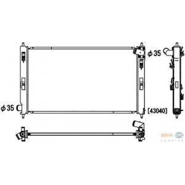 KNECHT CR2003000S Su Radyatörü (545×890) Doblò 1.3 (Eno:8Mk376900204)