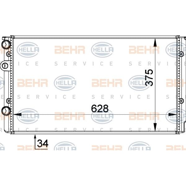 KNECHT CR401000S Radyatör 97-00 Polo.Cls-Caddy -Ac