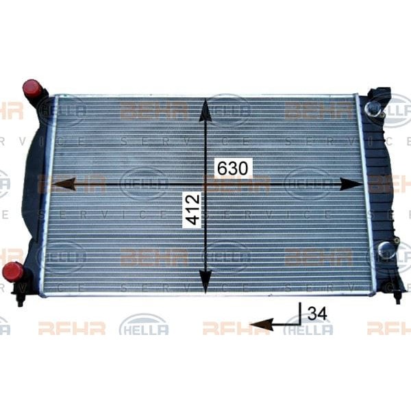 KNECHT CR484000S Radyatör 01-09 Aı.A4 1.6-1.8T-2.0TDI