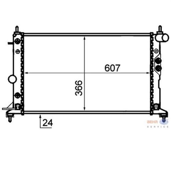 KNECHT CR562000S Radyatör 96- Vectra.B -Ac -Ms 