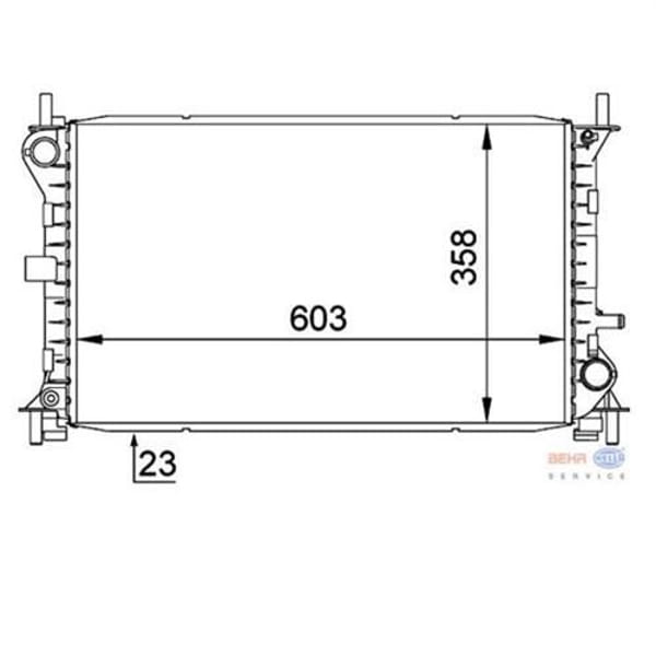 KNECHT CR627000S Su Radyatörü (532×965) Ford Focus (Eno:8Mk376720291) 