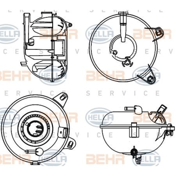 MAHLE-KNECHT CRT21000S Genleşme Kavanozu 13- Golf VII-Passat *Ph****