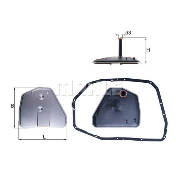 MAHLE HX164D1 Hidrolik Filtre Audi A4 2.0-3.0-3.2-4.2 (04-09)-A6 2.7-2.8-3.0-3.2-4.2 (04-11)-A8 2.8-