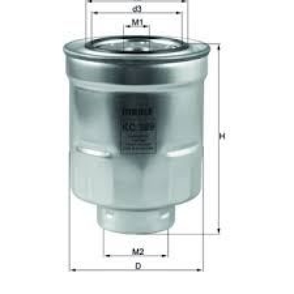 MAHLE KC389D Mazot Filtresi 07- Auris 1.4D-4D