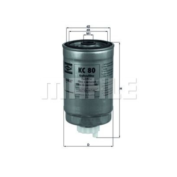 KNECHT KC80 Mazot Filtresi Passat / A4 A6 1.9 TDI