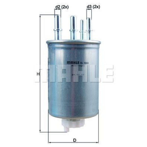 MAHLE-KNECHT KL1044 Yakıt Filtre Land Rover Range Rover Sport Discovery III-V 2.7 Td F026402113- Adj